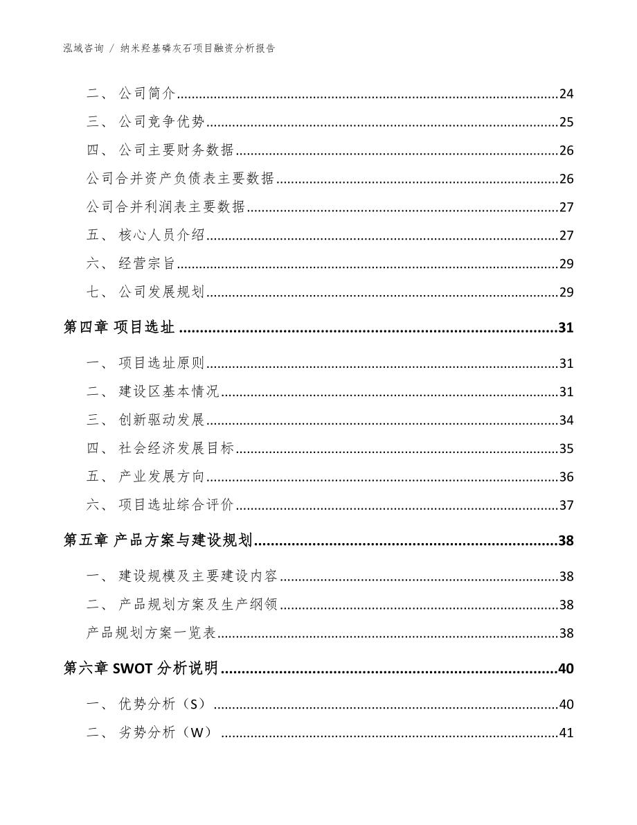 纳米羟基磷灰石项目融资分析报告_第3页
