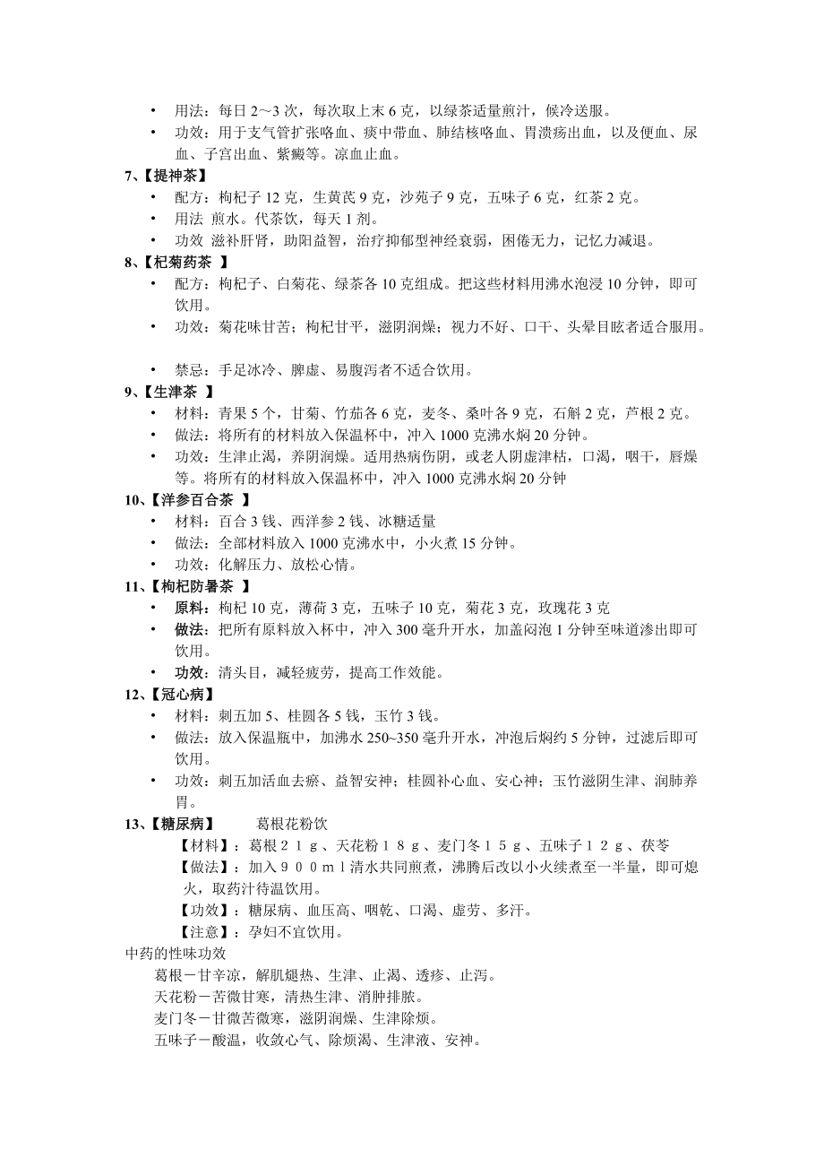 養(yǎng)生茶的組成和功效PPT的講義_第4頁