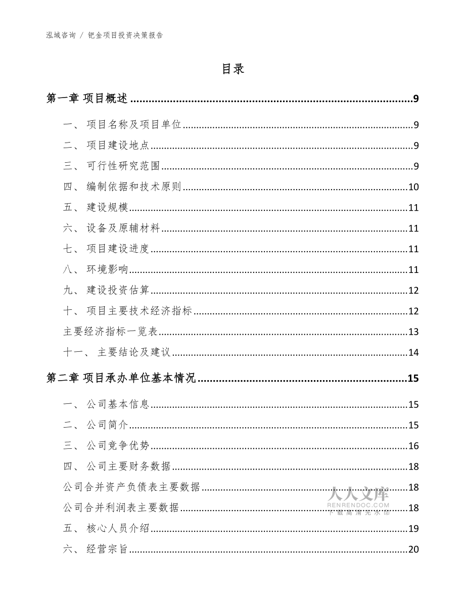 鈀金項(xiàng)目投資決策報(bào)告(模板范本)_第2頁