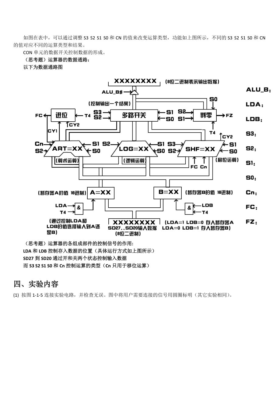 计算机组成原理 实验报告_第5页