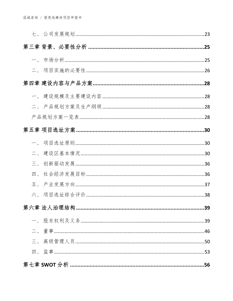 銀亮線棒材項目申報書模板范本_第3頁
