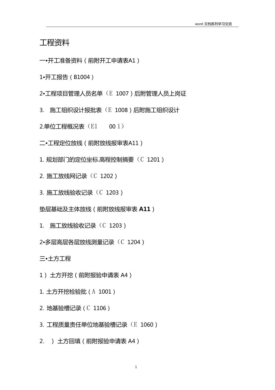 工程资料整编顺序_第1页