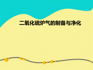 第二组 二氧化硫炉气的制备与净化