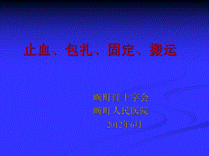 止血、包扎、固定(救护课件二)2012621