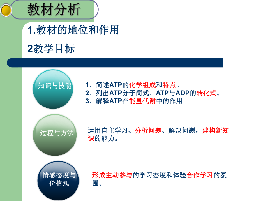 细胞的能量通货ATP 说课_第3页