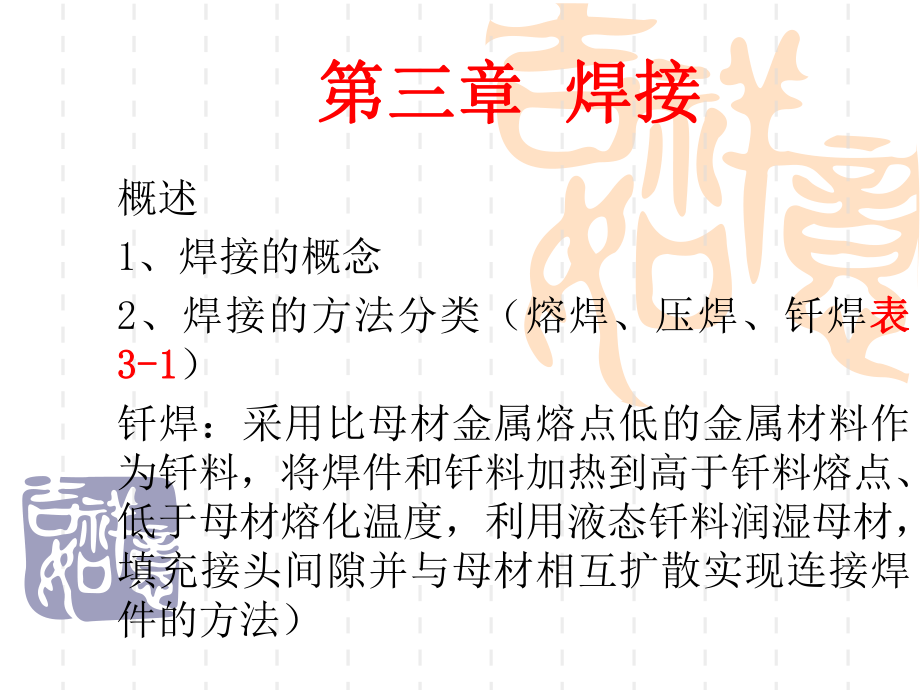 热加工工艺基础部分第三章焊接_第1页